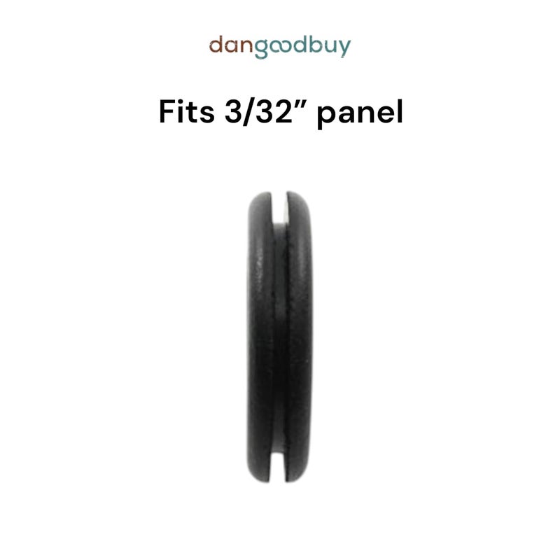 dangoodbuy دنجودباي جرومايت مطاطي يناسب ثقب 1 3/8" في لوحة بسماكة 3/32" - فتحة داخلية 1" - عبوة واحدة - Image 5